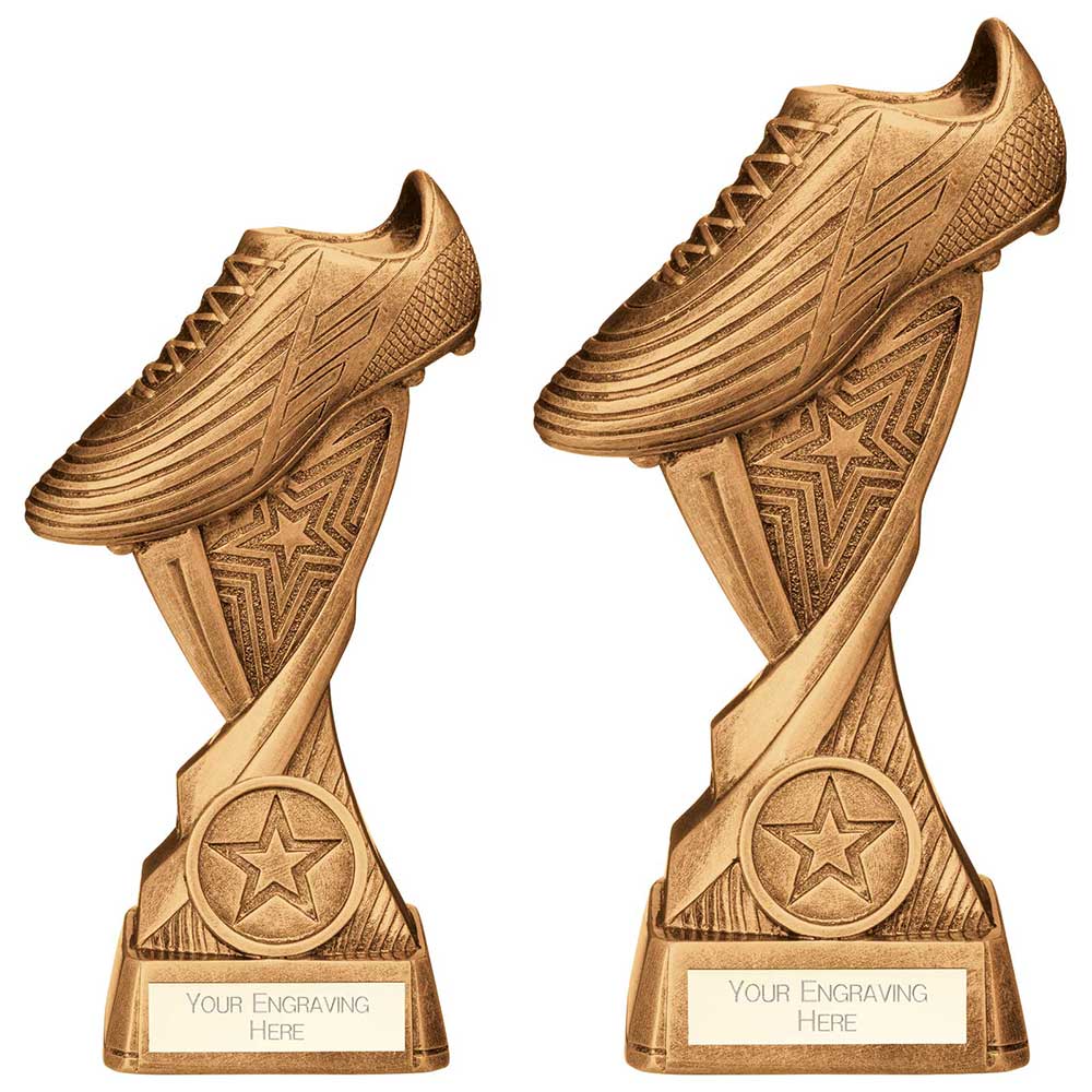 Volley Football Boot Trophy - Multiple Sizes Available - Free Engraving