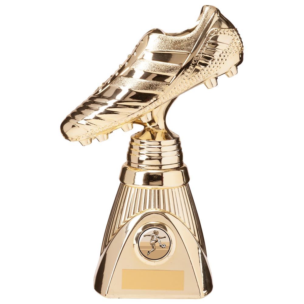 STRIKER DELUXE GOLD FOOTBALL TROPHY - Engraving included