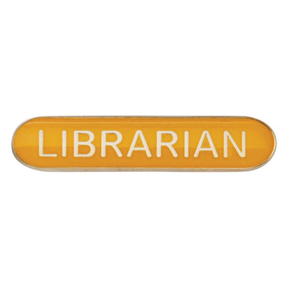 'Librarian' rectangular School/Club Pin Fastening Enamel Badge