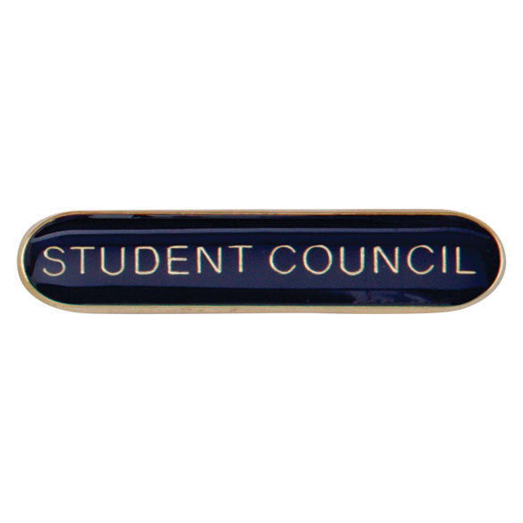 'Student Council' rectangular School/Club Pin Fastening Enamel Badge